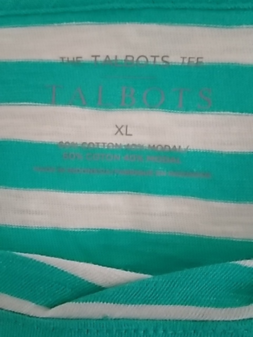 Talbots Striped Tee - Picture 2 of 4